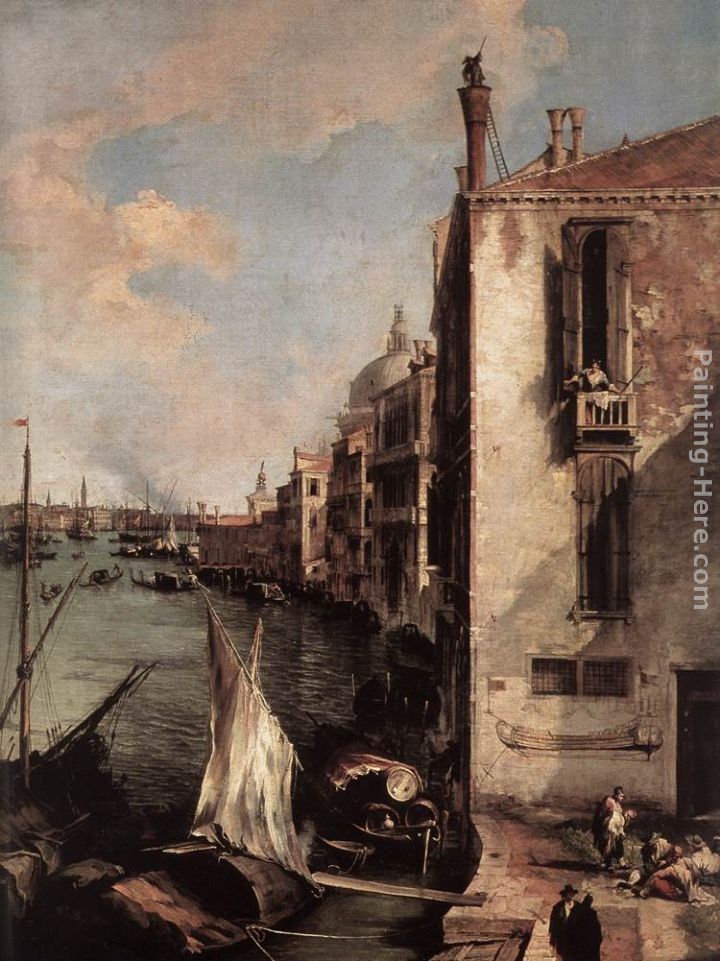 Canaletto Grand Canal, Looking East from the Campo San Vio (detail)